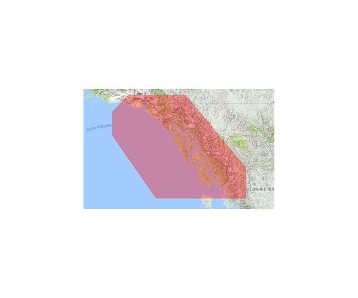 C-MAP AK:DIXON ENTRANCE TO YAKUTAT BAY(B)-MAX M-NA-M821-MS cartographie marine