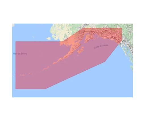 C-MAP AK: YAKUTAT BAY TO BRISTOL BAY (B)-MAX M-NA-M822-MS cartographie marine