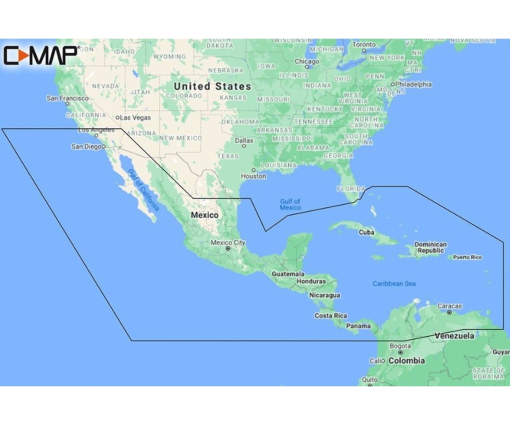 C-MAP REVEAL - CENTRAL AMERICA & CARIBBEAN M-NA-Y205-MS cartographie marine