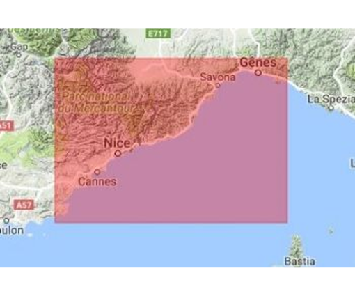 Carte marine Navionics+ Small MSD/5G535S2 - De Rapallo à Calvaire-Sur-Mer