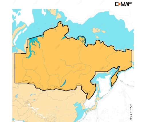 C-MAP DISCOVER X - EAST RUSSIA INLAND M-RS-T-211-D-MS cartographie marine