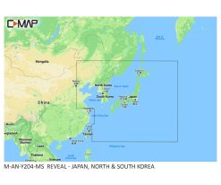 C-MAP REVEAL -JAPAN, AND NORTH AND SOUTH KOREA M-AN-Y204-MS