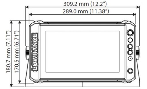 Dimensions lowrance FS 9