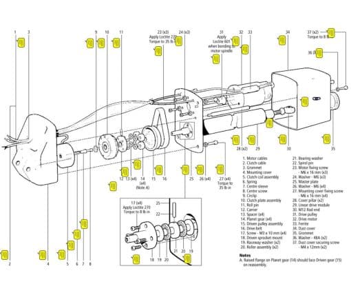 Linear Drive Clutch Plate Assy - RAYMARINE