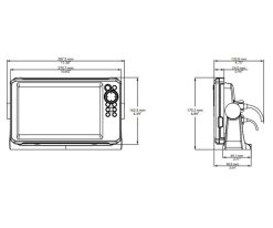 LOWRANCE EAGLE EYE 9 SONDEUR 000-16130-001 DIMENSION