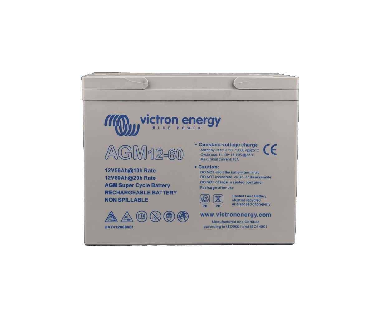 VICTRON-BAT412060082-12V-60Ah-AGM-Super-Cycle-Battery-front