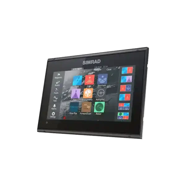 Simrad GO9 – GO7 – vue droite - main menu - sans étrier Simrad GO9 – GO7 – vue droite - main menu - sans étrier