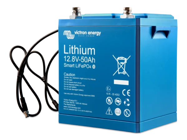 12V50AhLithiumbatteryleft Victron - Lithium SMART LiFePO4 batterie - 12v et 24v