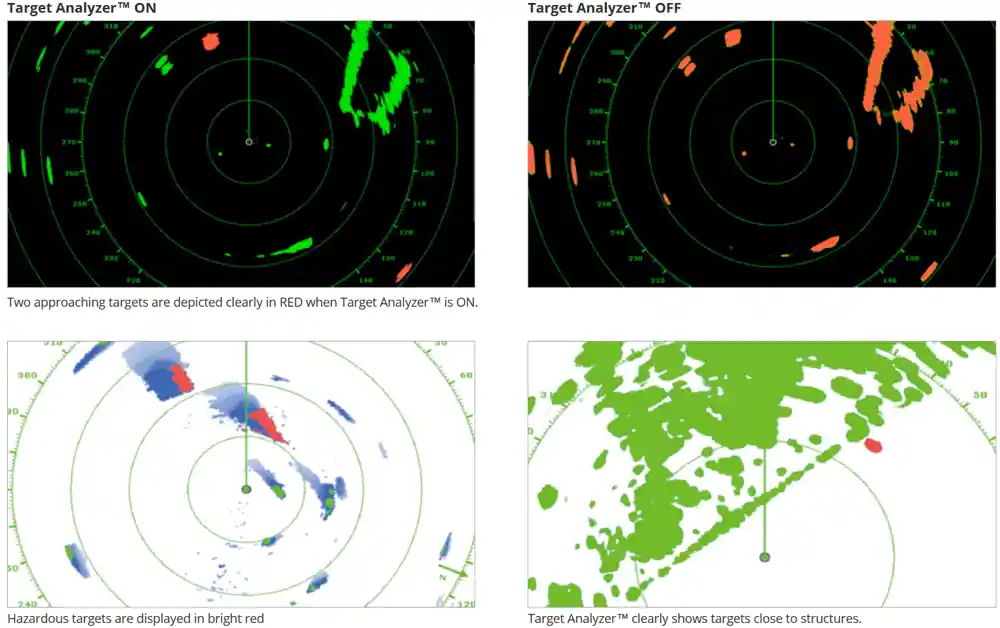 Radar Furuno Target Analyzer Doppler affichage cibles