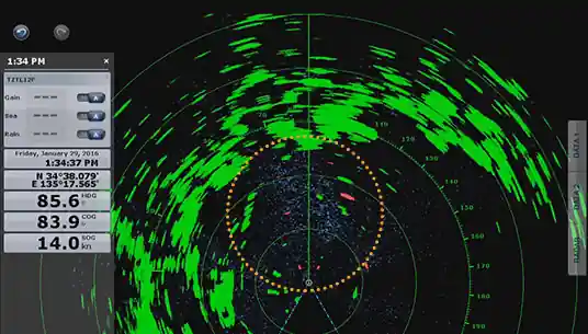 Radar Furuno mode pluie Rain Mode