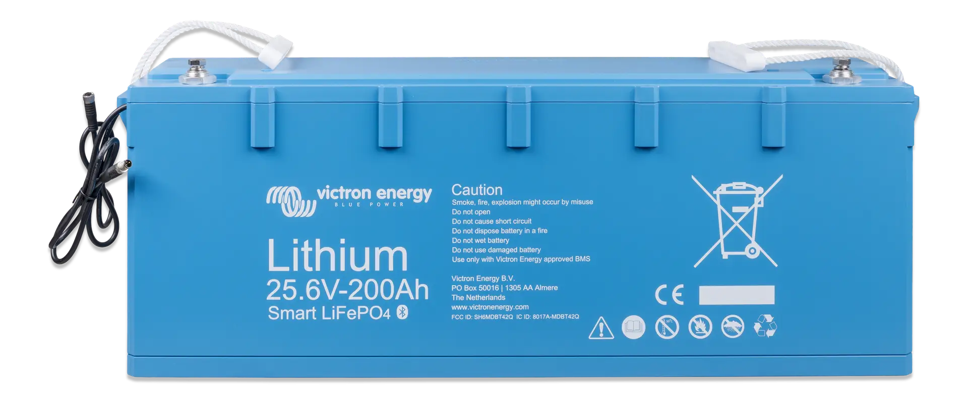 BAT524120610LiFePO4Battery256V-200AhSmartfront-top Victron - LiFePO4 Smart batterie - 24V-200Ah - front