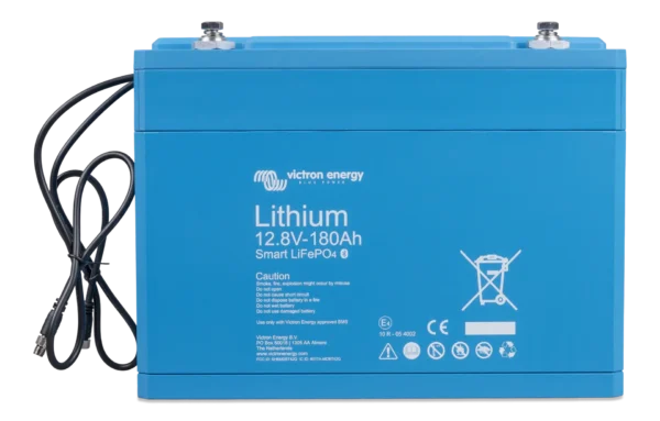 LiFePO4Battery128V-180AhSmartfront Victron - Lithium SMART LiFePO4 batterie - 12v et 24v
