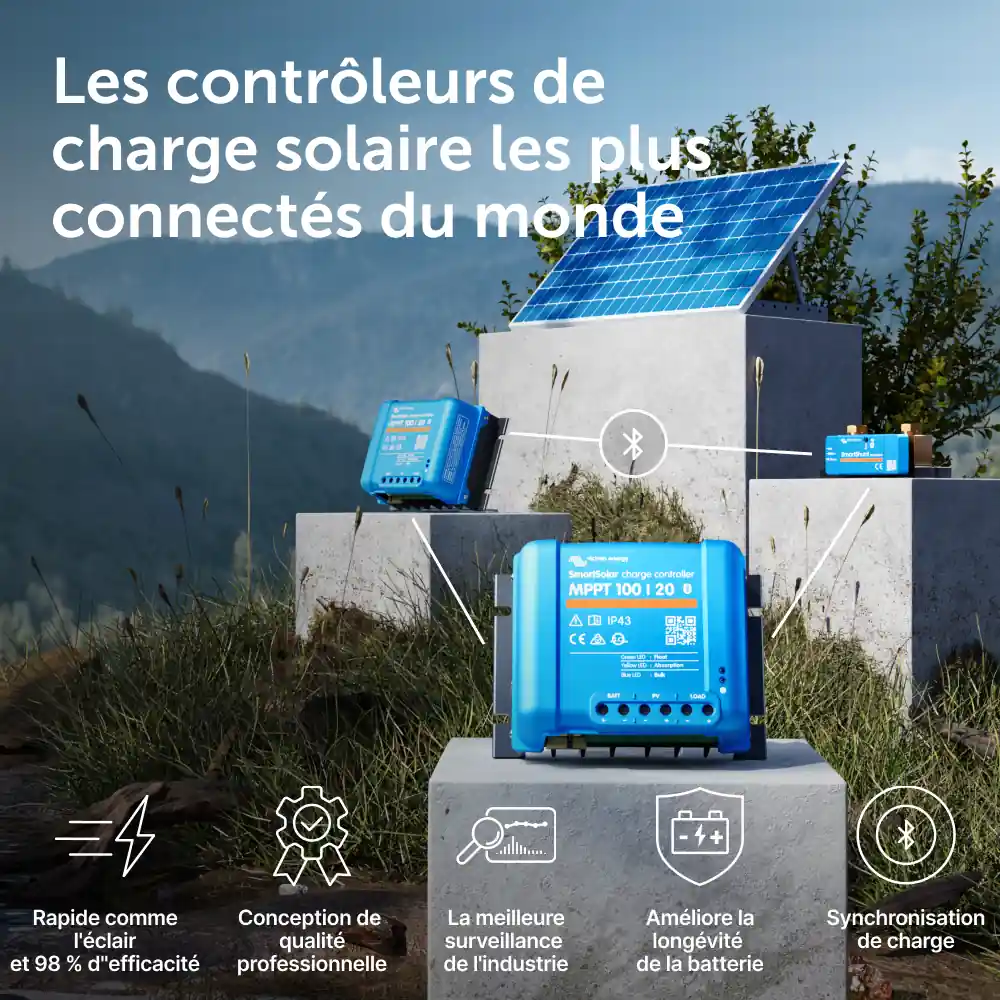 Solution Victron SmartSolar MPPT monitoring multi device et synchronisation