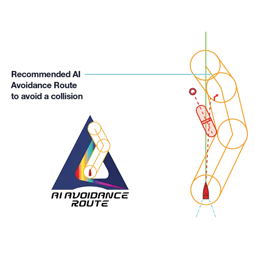 Risk Visualizer AI Avoidance Route Furuno TZTouchE 9 pouces aide anticollision