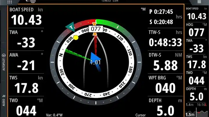 Fonction SailSteer B&G Zeus3S