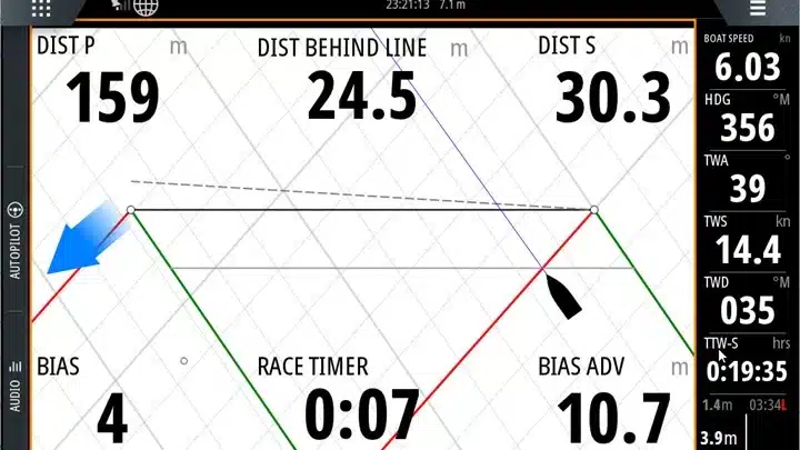 Interface départ de ligne B&G Zeus3S 9